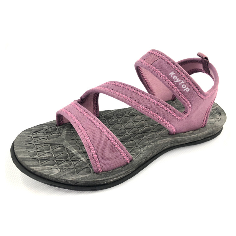 Pink multi-strap sandals — Crossing straps · open toe